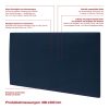 Bauen & Renovieren mollis mollis Premium Wandpaneel Rechteckig 30x60 cm – Akustik Wandpolster, Bettkopfteil & Raumteiler in 8 Farben | FSC® C114919 zertifiziert Marineblau