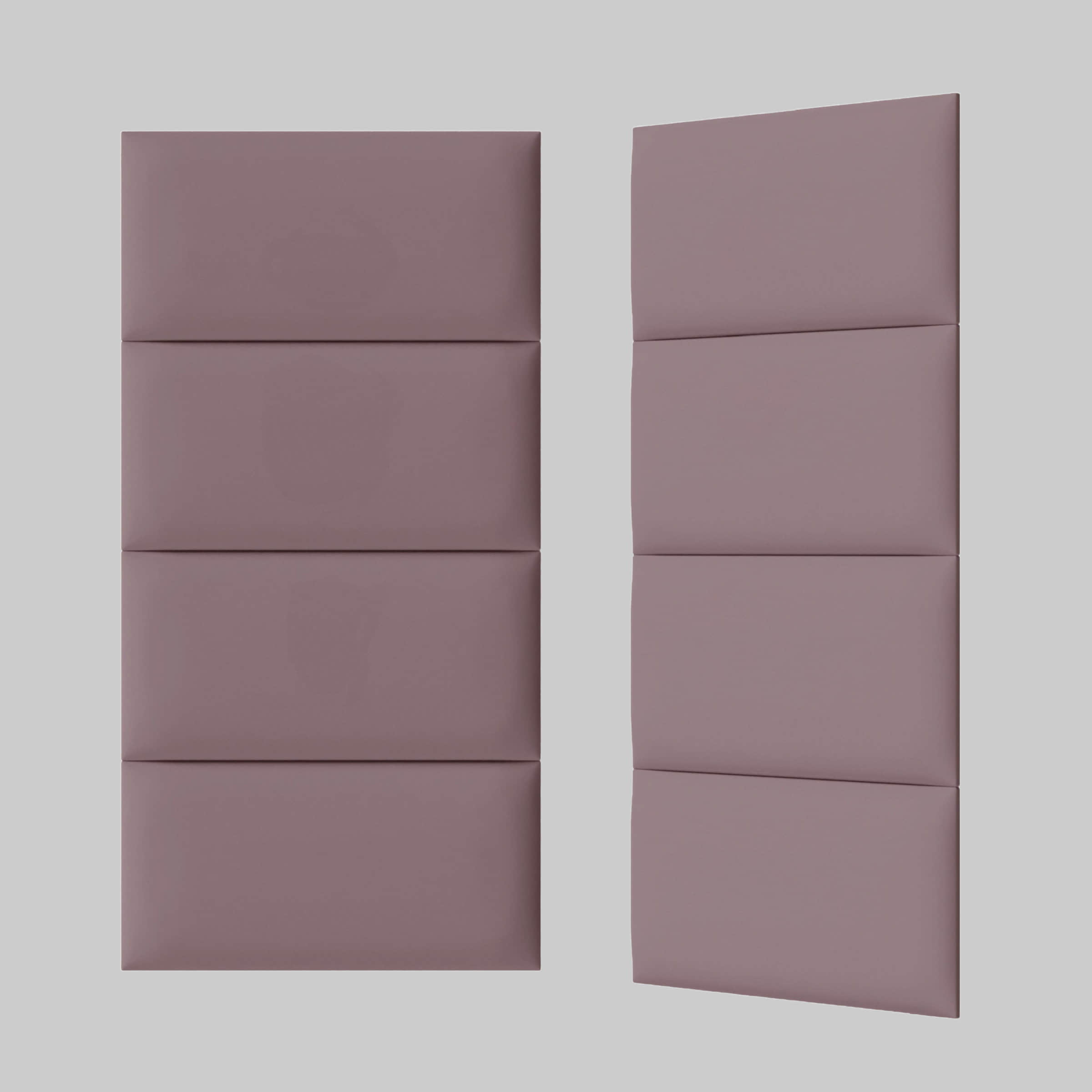 Bauen & Renovieren mollis mollis Premium Wandpaneel Rechteckig 30x60 cm – Akustik Wandpolster, Bettkopfteil & Raumteiler in 8 Farben | FSC® C114919 zertifiziert Holunderbe