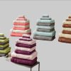 Handtücher my home my home 'Afri' Premium Handtuch-Set | 10-teilig (2x Duschtuch 70x140cm, 4x Handtuch 50x100cm, 2x Gästetuch 30x50cm, 2x Seiftuch 30x30cm) | 100% Baumwolle Walkfrottee | Zweifarbig mit Bordüre grün/anthr