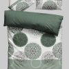 my home Bettwäsche »Tesso« – Baumwolle mit Ornamenten in 135x200 cm, 155x220 cm oder 200x200 cm | Elegantes Design & hoher Komfort grün my home Bettwäsche