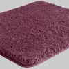 my home my home Sanremo Premium Bath Mat - 30mm Plush, Non-Slip, Fast-Drying Polyester Microfiber - Compatible with Underfloor Heating (Rectangular/Round/3-Piece Set Options) aubergine Badematten