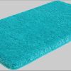 my home Badematten my home Sanremo Premium Bath Mat - 30mm Plush, Non-Slip, Fast-Drying Polyester Microfiber - Compatible with Underfloor Heating (Rectangular/Round/3-Piece Set Options) aqua