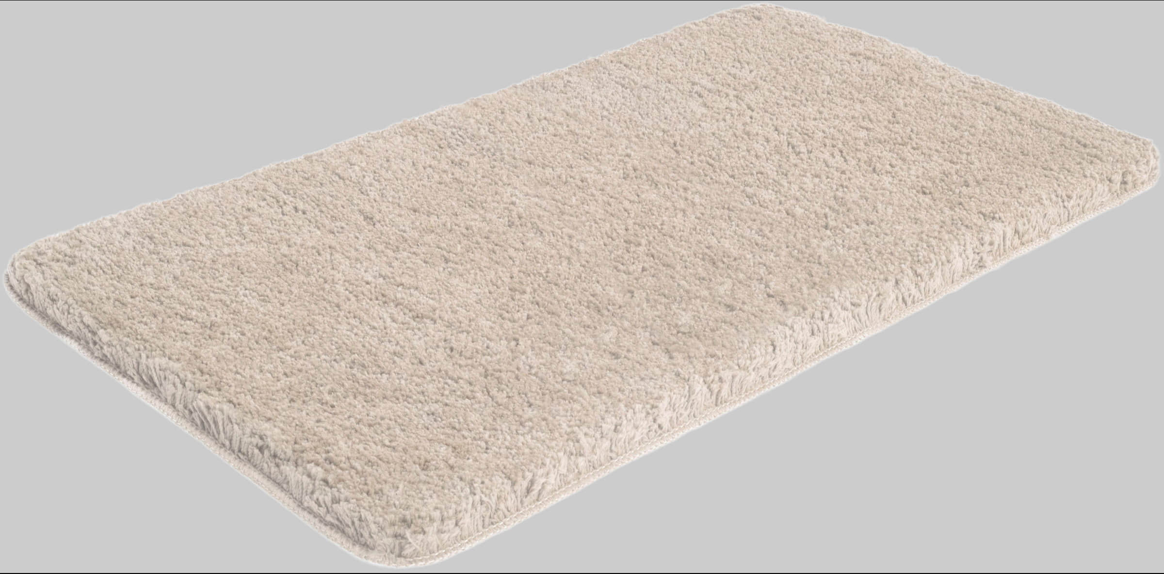 my home my home Sanremo Premium Bath Mat - 30mm Plush, Non-Slip, Fast-Drying Polyester Microfiber - Compatible with Underfloor Heating (Rectangular/Round/3-Piece Set Options) sand Badematten