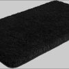 my home Sanremo Premium Bath Mat - 30mm Plush, Non-Slip, Fast-Drying Polyester Microfiber - Compatible with Underfloor Heating (Rectangular/Round/3-Piece Set Options) schwarz my home Badematten