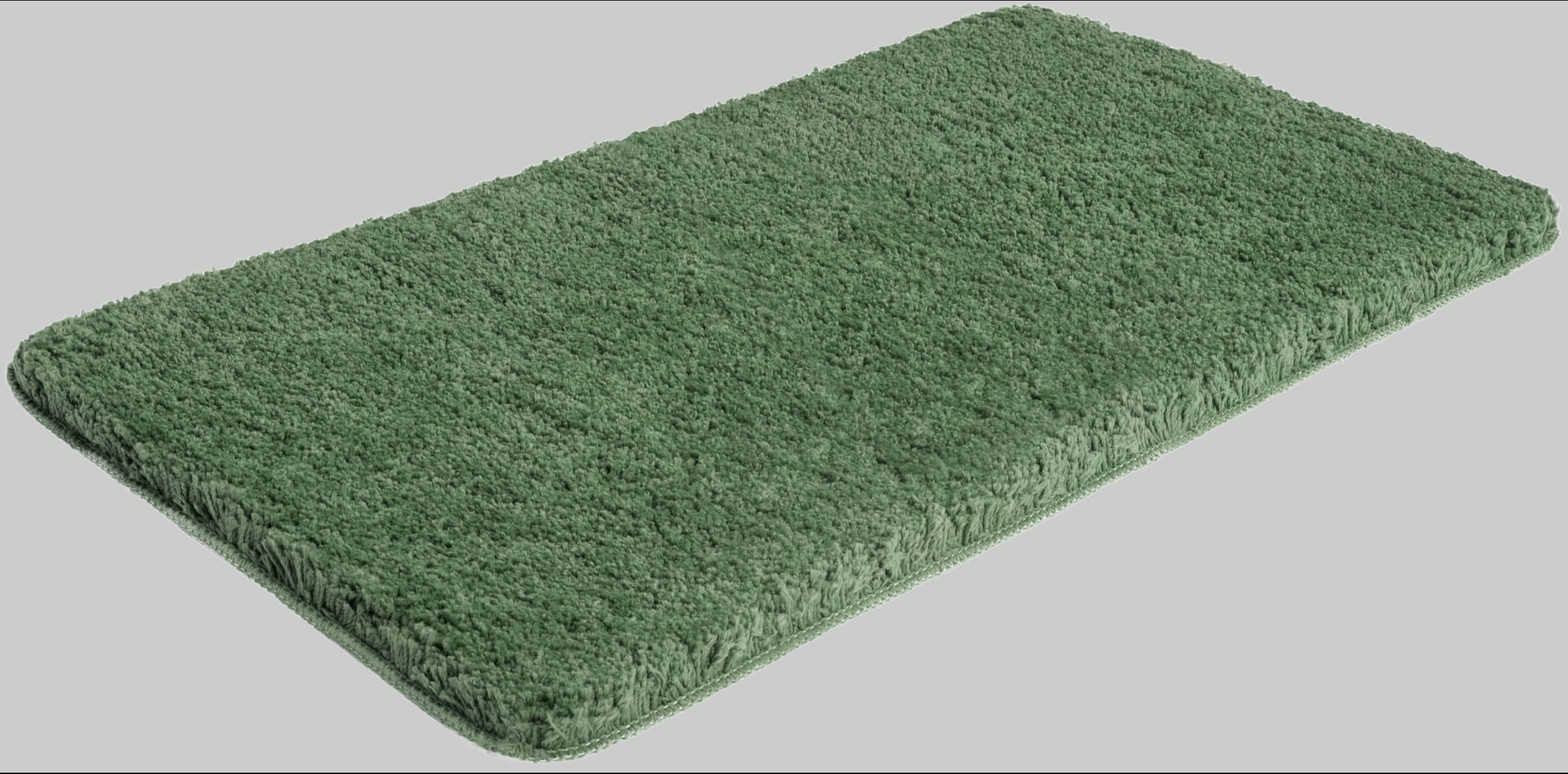 my home Badematten my home Sanremo Premium Bath Mat - 30mm Plush, Non-Slip, Fast-Drying Polyester Microfiber - Compatible with Underfloor Heating (Rectangular/Round/3-Piece Set Options) dunkelgrün