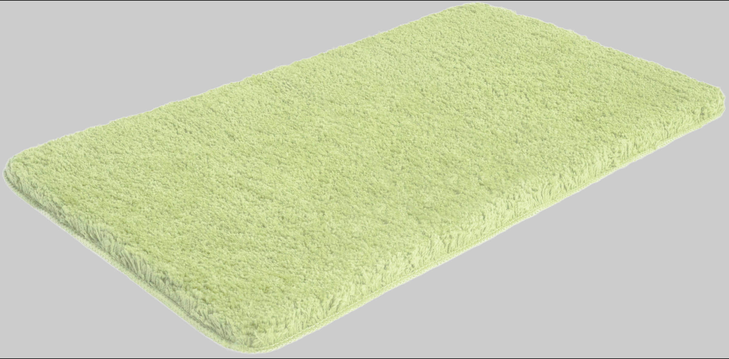 my home my home Sanremo Premium Bath Mat - 30mm Plush, Non-Slip, Fast-Drying Polyester Microfiber - Compatible with Underfloor Heating (Rectangular/Round/3-Piece Set Options) grün Badematten