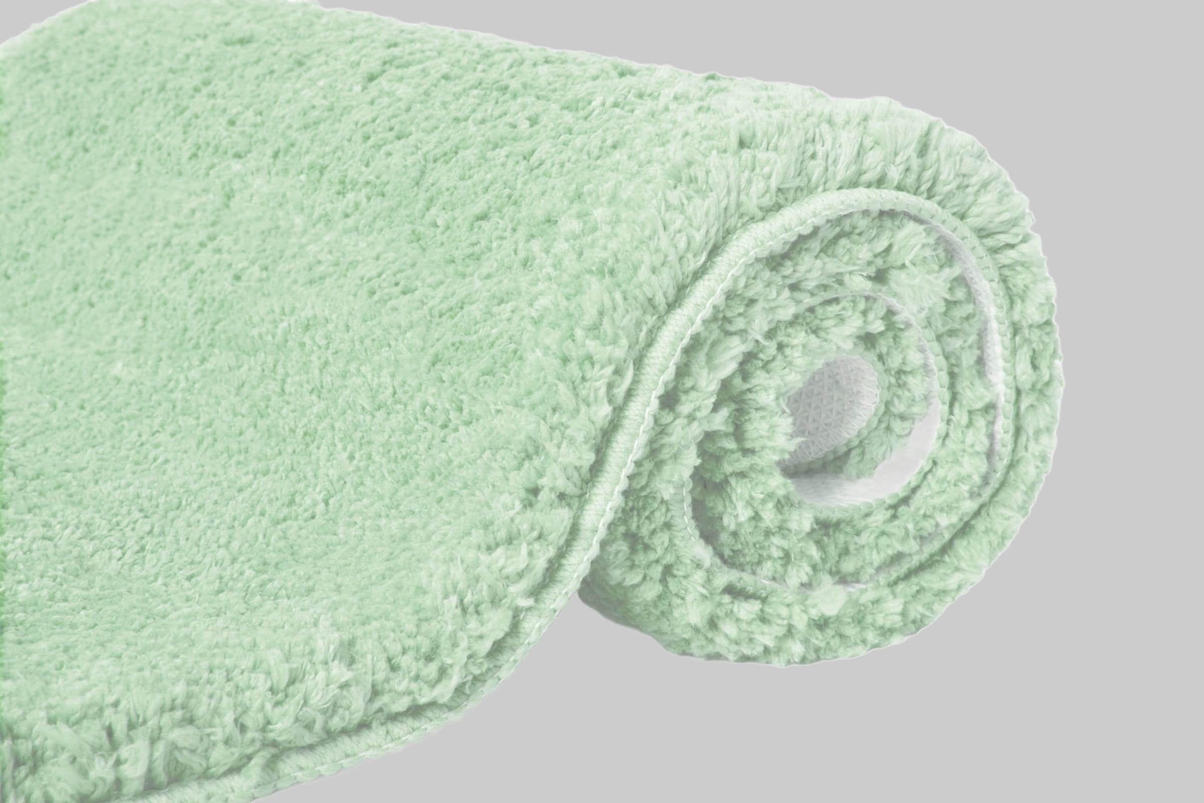 my home Badematten my home Sanremo Premium Bath Mat - 30mm Plush, Non-Slip, Fast-Drying Polyester Microfiber - Compatible with Underfloor Heating (Rectangular/Round/3-Piece Set Options) salbei