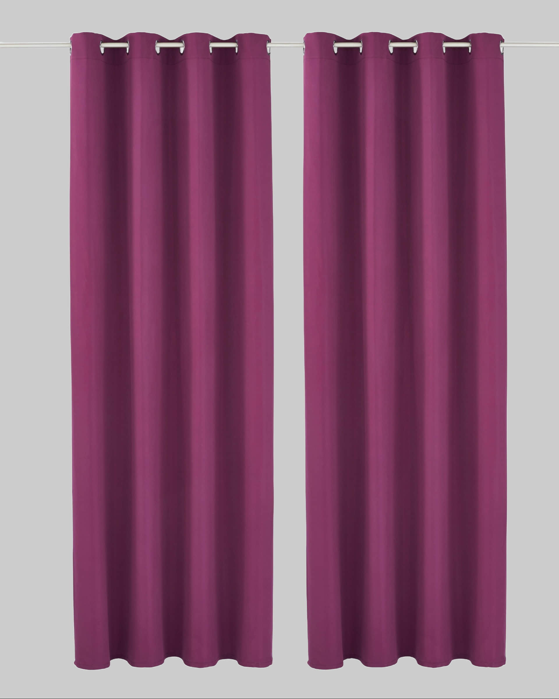 my home Vorhang »Raja« 2er-Set (140x250 cm) - Moderner Sichtschutz aus pflegeleichter Mikrofaser | Einfarbig, blickdicht, mit Kräuselband | Beige/Champagner/Grau beere Gardinen my home