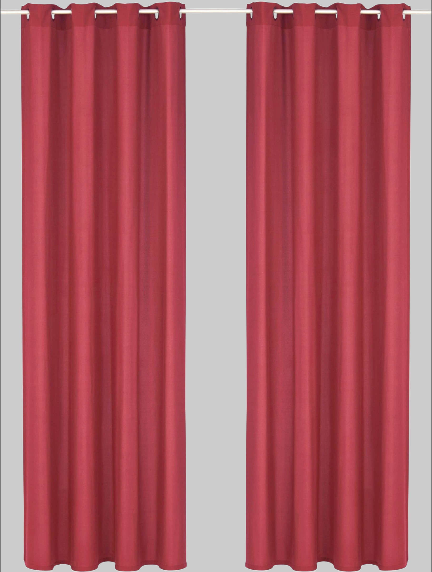 my home Vorhang »Raja« 2er-Set (140x250 cm) - Moderner Sichtschutz aus pflegeleichter Mikrofaser | Einfarbig, blickdicht, mit Kräuselband | Beige/Champagner/Grau rot Gardinen my home