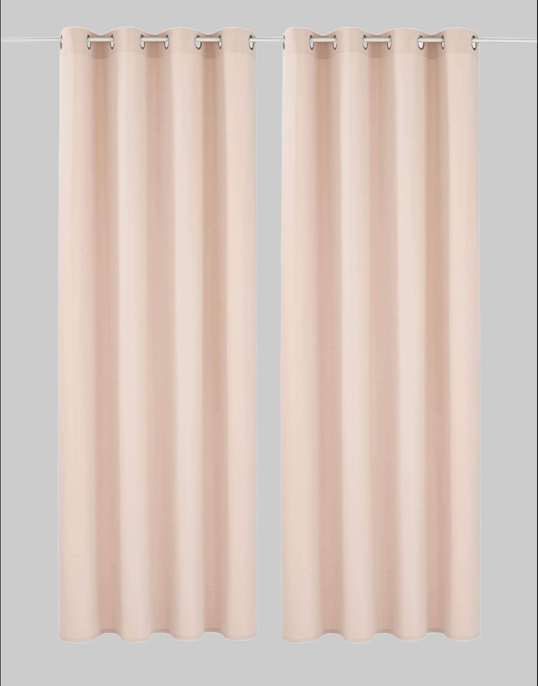 Gardinen my home my home Vorhang »Raja« 2er-Set (140x250 cm) - Moderner Sichtschutz aus pflegeleichter Mikrofaser | Einfarbig, blickdicht, mit Kräuselband | Beige/Champagner/Grau sand