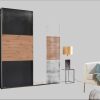 rauch ASTANA Sliding Door Wardrobe - German-Made with Silent Doors, Full-Length Mirror & Storage Boxes (Multiple Sizes) grau-metal rauch Schränke