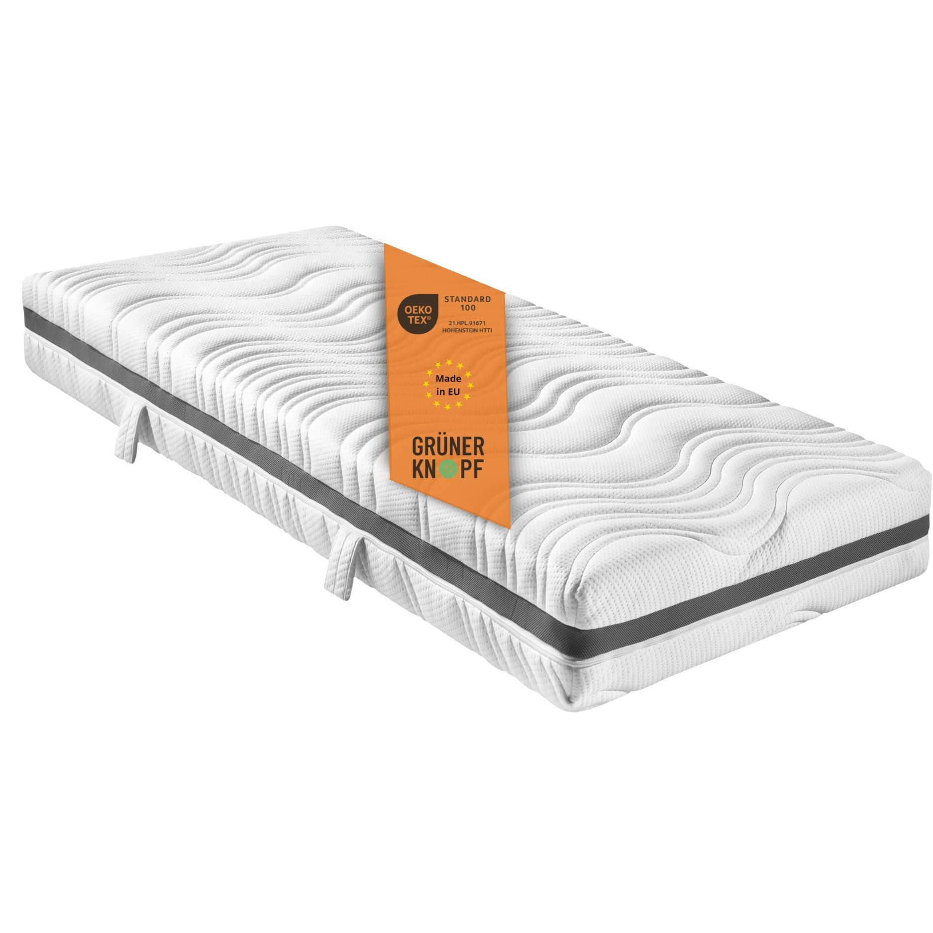 Matratzen sleepling sleepling Comfort 130 TFK Matratze | 7-Zonen Tonnentaschenfederkern mit Kaltschaumauflage (18 cm) | Allergikerfreundlich | Größen 80x200-140x200 cm | Härtegrade H2/H3