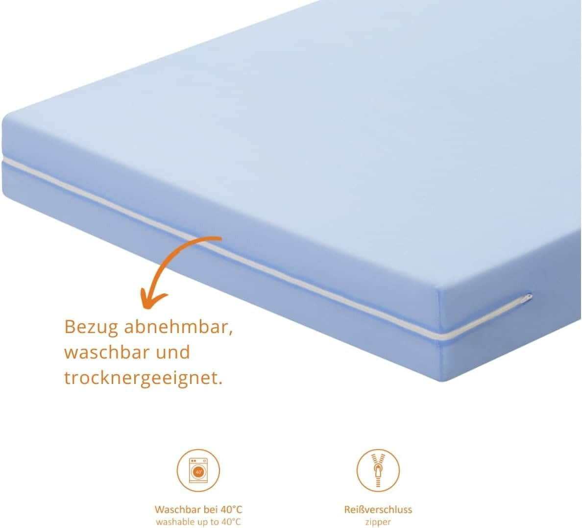 sleepling Kinderzimmer sleepling Komfortschaummatratze Basic 20 | 13cm High-Density Guest Mattress | Roll-Up Design | Breathable & Durable | Öko-Tex Certified | Made in EU