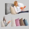 sleepling sleepling Premium Keilkissen mit Seitentasche - Multifunktionales Rückenkissen für Sofa & Bett, 70x40x20cm, waschbar, Öko-Tex zertifiziert dunkelgrau Kissen