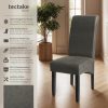 tectake Esszimmerstuhl (1er Set) - Luxus Kunstleder Sessel mit hoher Rückenlehne 106 cm, antikbraun - Bequemer Esszimmerstuhl für Küche & Wohnzimmer grau marmo Stühle tectake