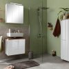 Schränke welltime welltime Waschbeckenunterschrank Trento | 60 cm Breite | Moderne Badmöbel in verschiedenen Farben | Hochwertige Beckenunterschrank auf Füßen | Made in Germany weiß Hochg